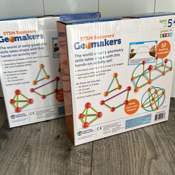 STEM Explorers Geomakers Build Learning Resources 2 Sets 116 pieces - Picture 2 of 5
